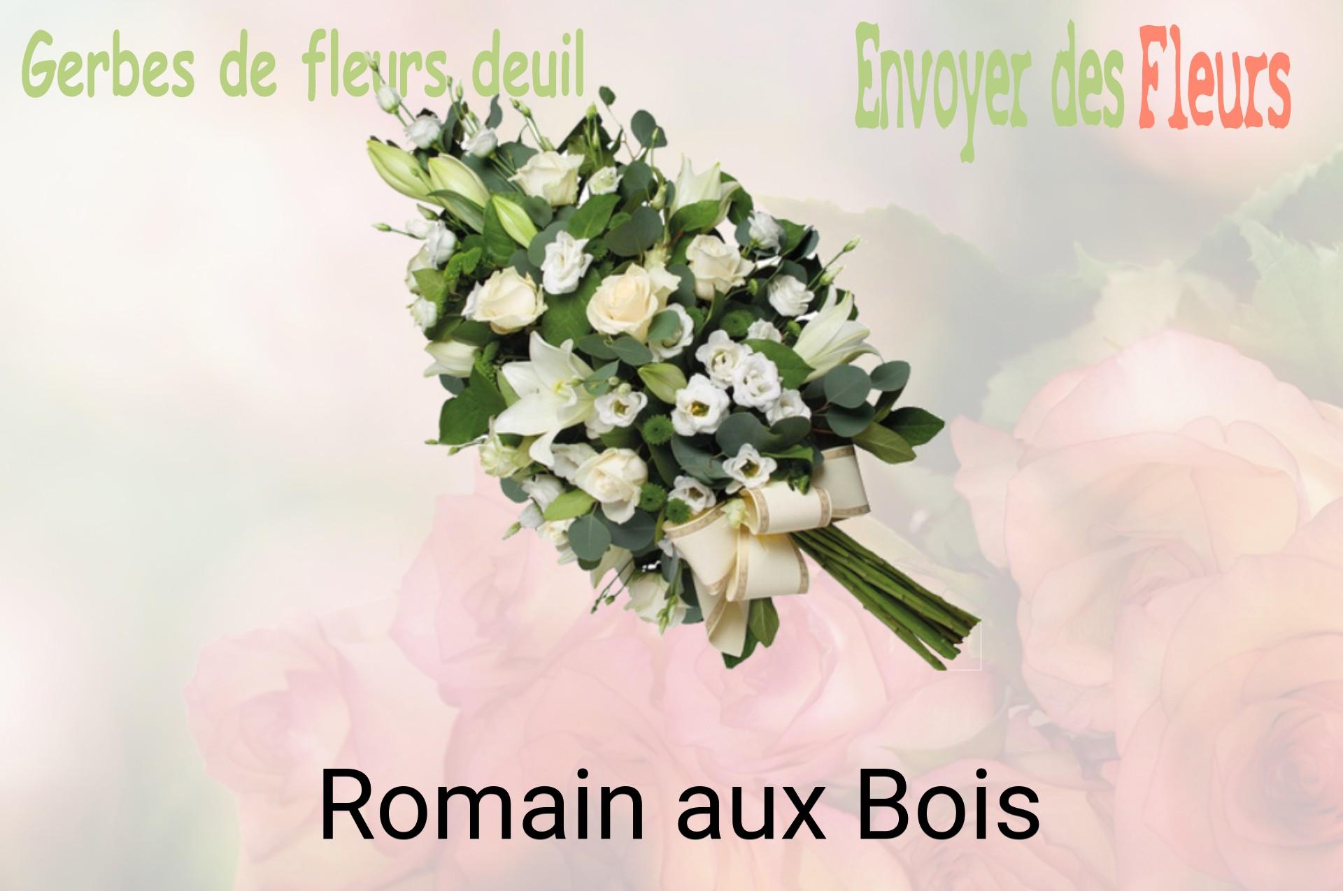 Gerbe de fleurs de deuil livrée à Romain-aux-Bois